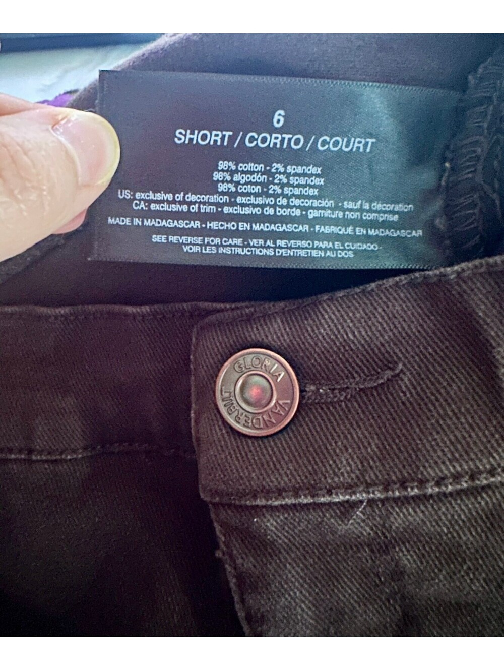 Gloria Vanderbilt size 6Short Amanda Brown Classic Fit Straight Leg Jeans - Picture 8 of 8
